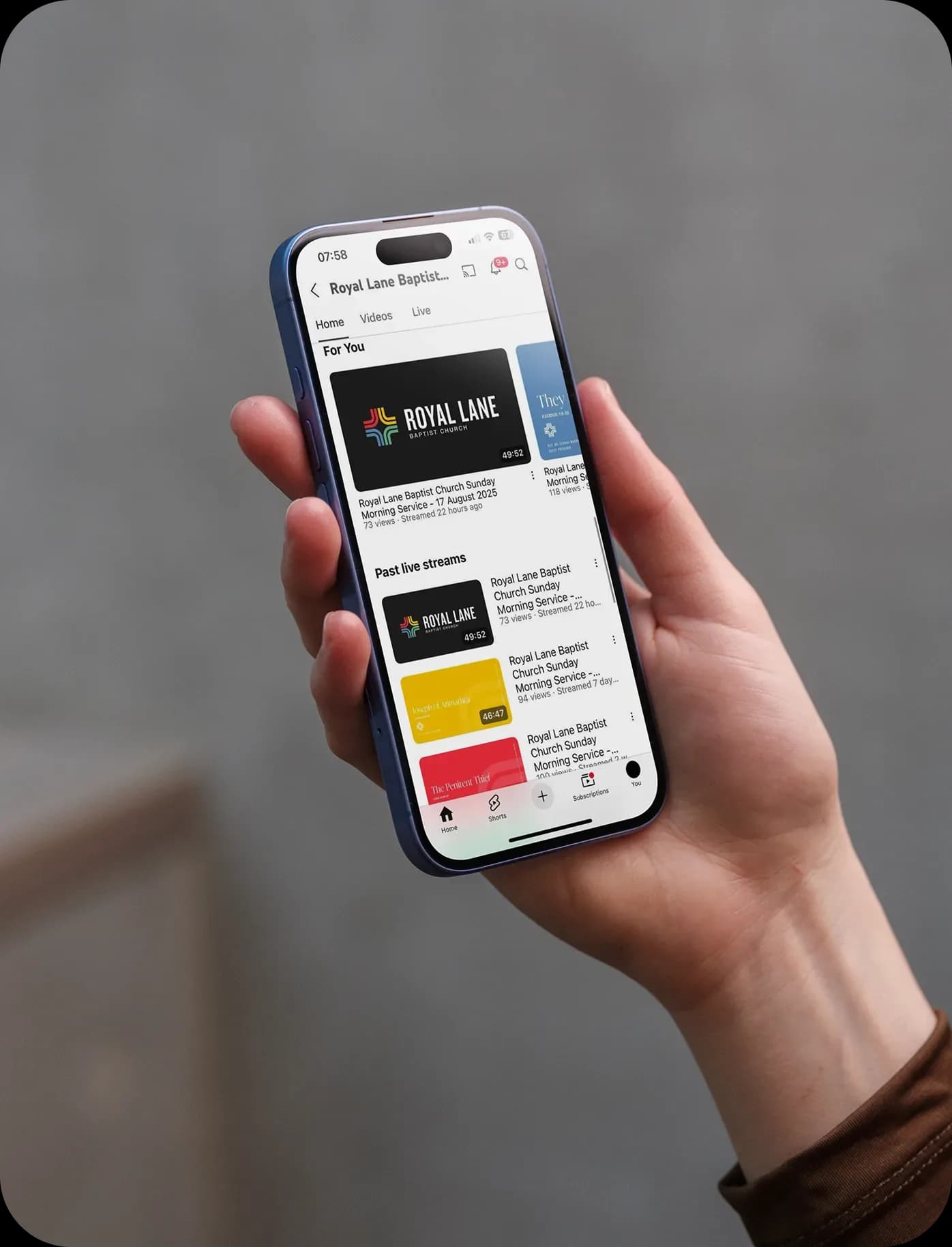 Latest sermon on phone