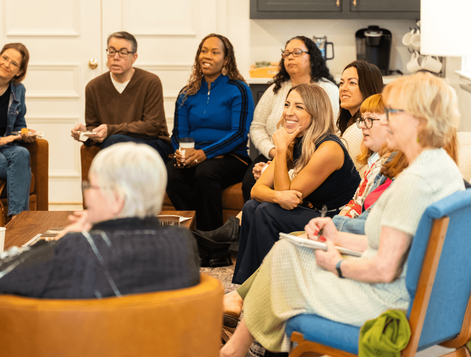 Hands together in unity